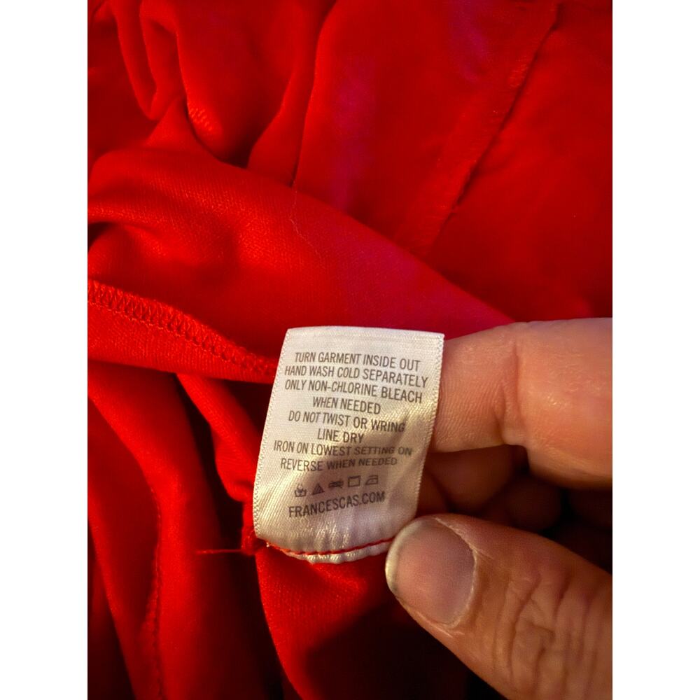Fire Red Dress By Blue Rain Size Small - Picture 6 of 7